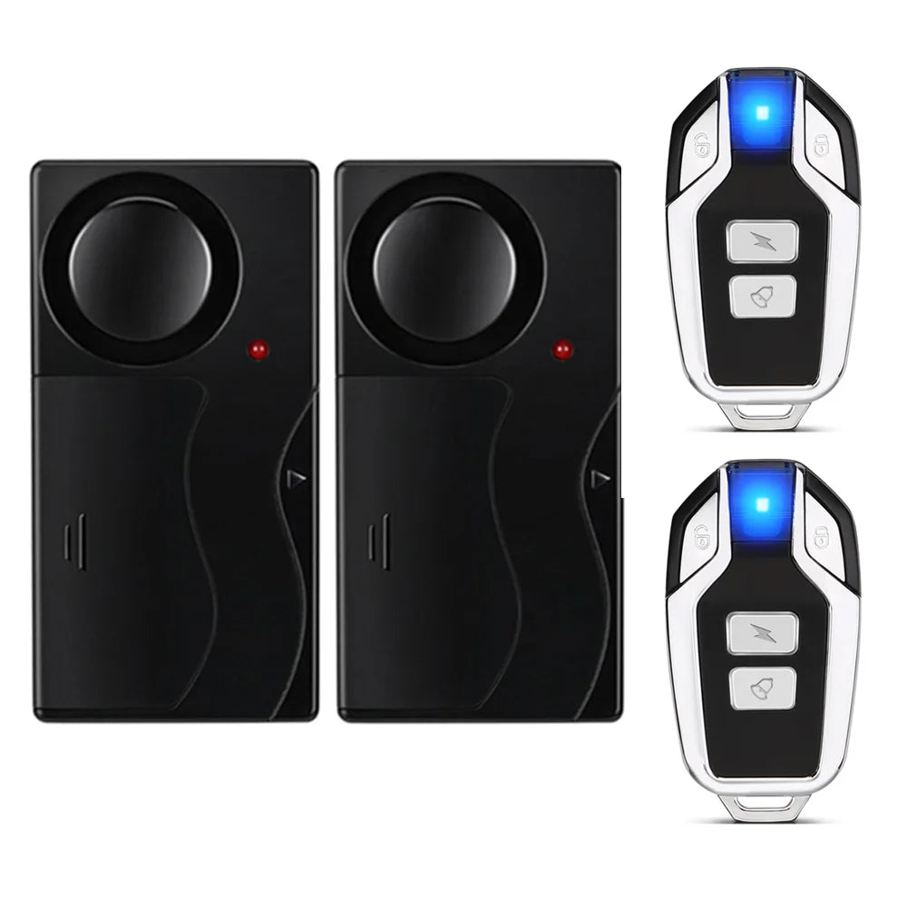 110dB Wireless Door Window Vibration Alarm Anti Theft Security Alarm Remote