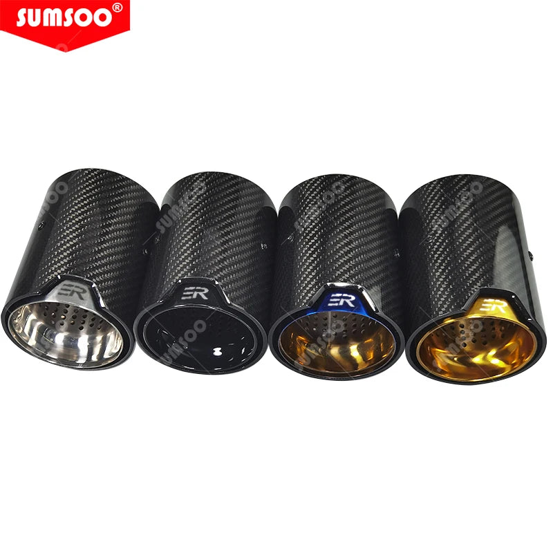 1Pcs Carbon Fiber Exhaust Tip for BMW M2 F87 M3 F80 M4 F82 F83