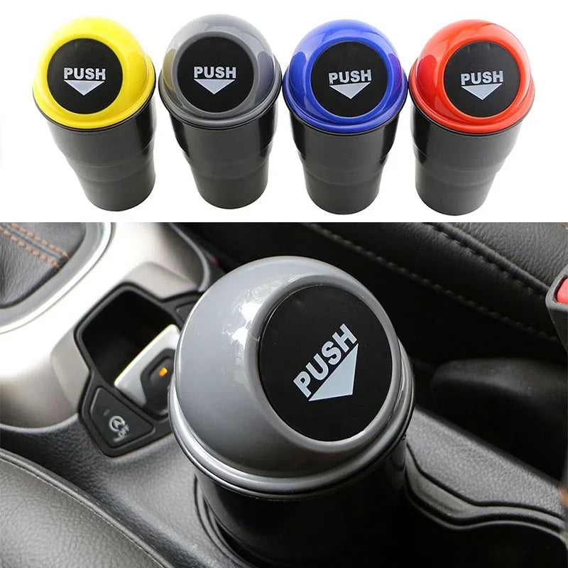 Universal Car Trash Can Garbage Bin Holder Rubbish Box Auto Organizer