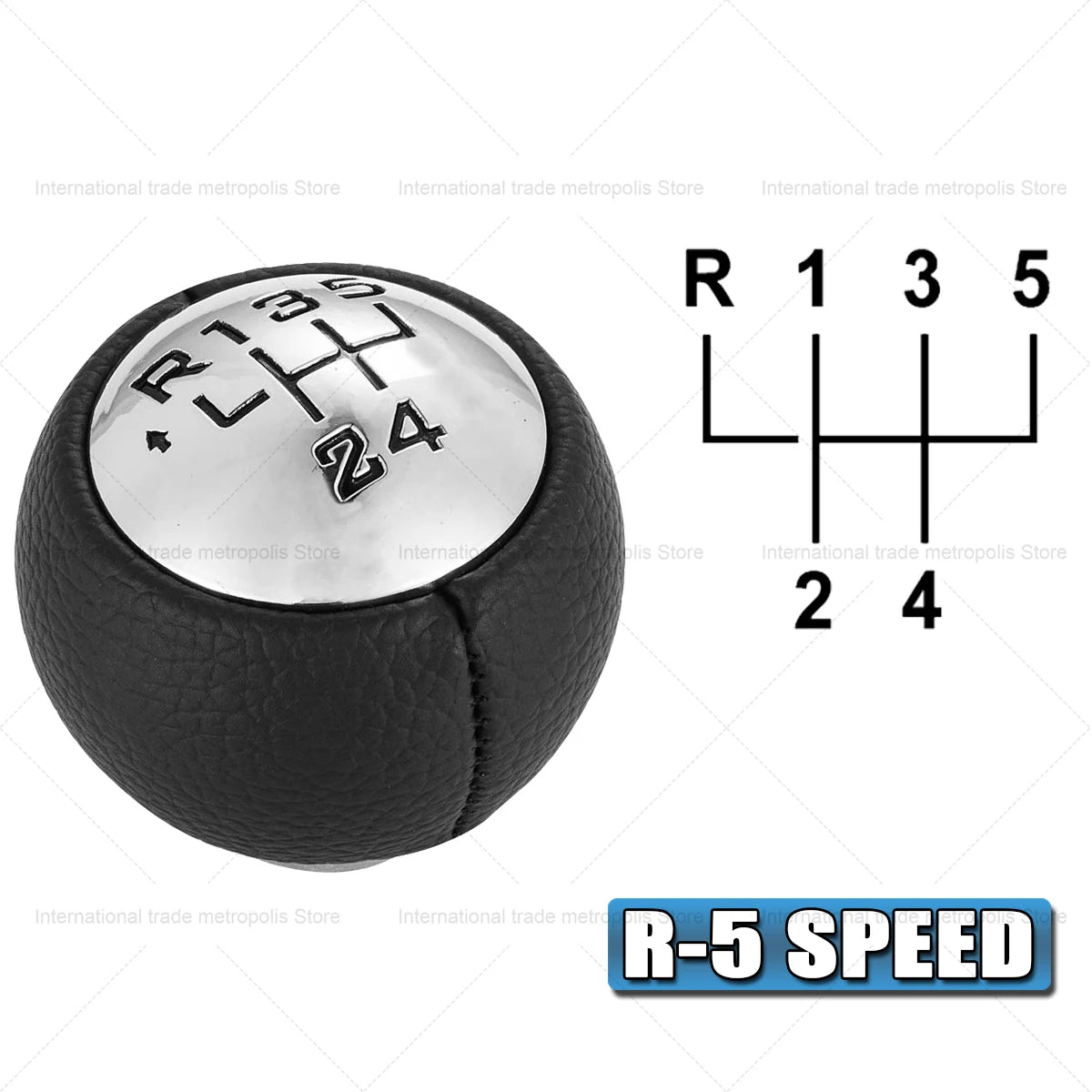 5/6 Speed Gear Shift Knob for Peugeot 307 308 3008 407 5008 807 Citroen C3