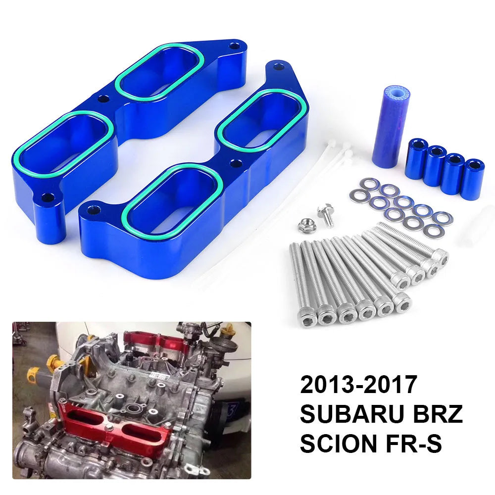 Red Aluminum Intake Manifold Power Block Spacers for 2013-2017 Subaru BRZ FR-S