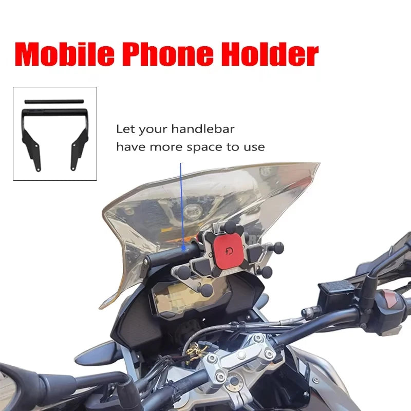 GPS Navigation Plate Handlebar Mount Bracket for BMW G310GS G310R 2017-2024
