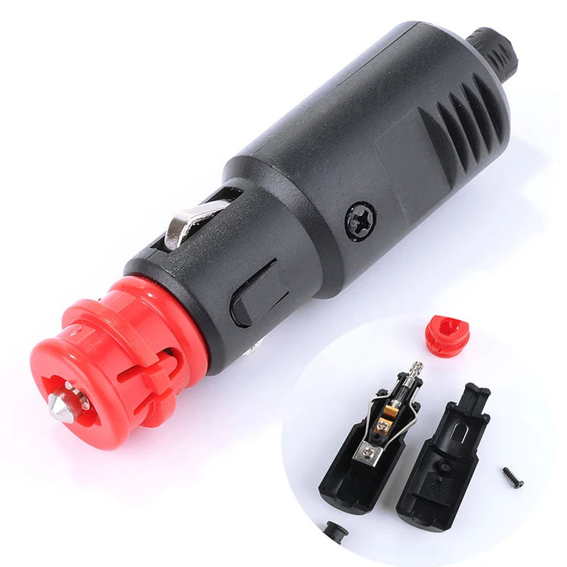 12V 24V 8A Car Cigarette Lighter Plug Male Socket Connector Auto Adapter