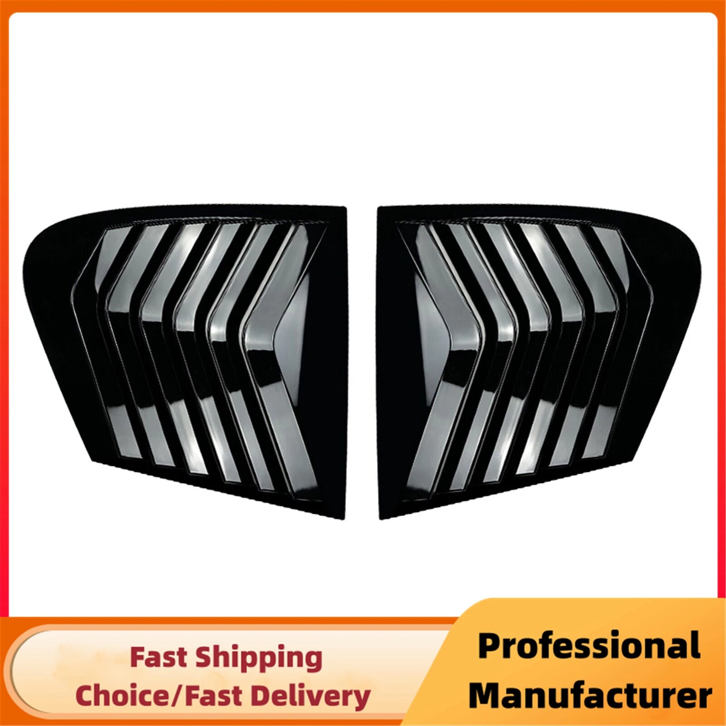 Rear Side Window Triangle Louver Cover for BMW F20 Hatchback 118i 2011–2019