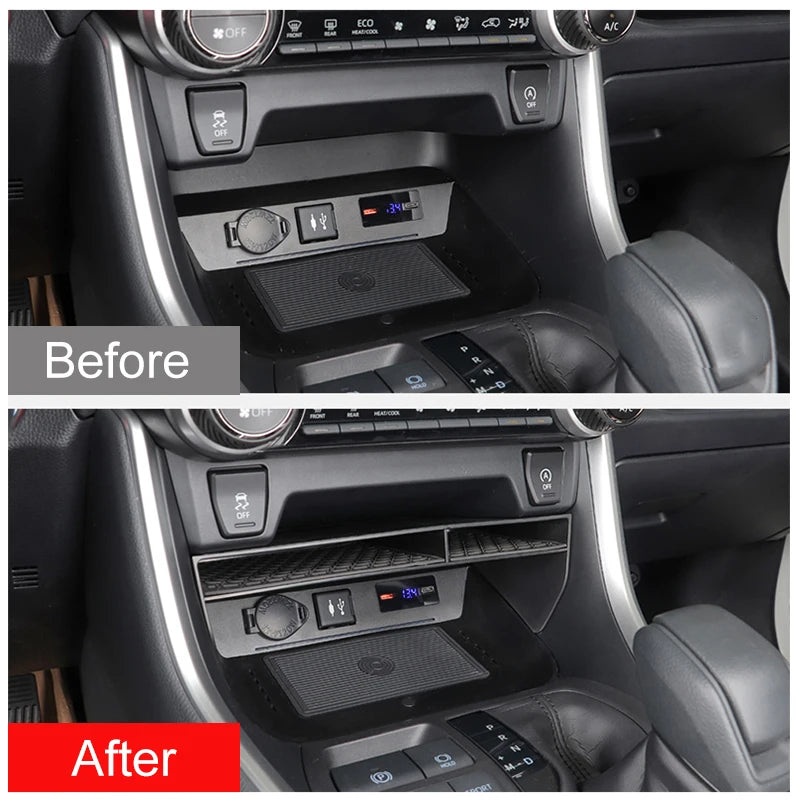 Center Console Storage Organizer for Toyota RAV4 XA50 2019–2025
