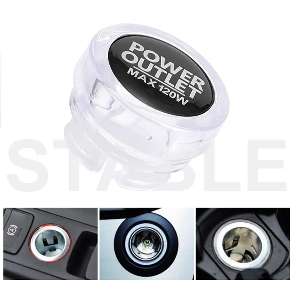 Universal Car Cigarette Lighter Dustproof Cover Cap Automotive Socket Trim