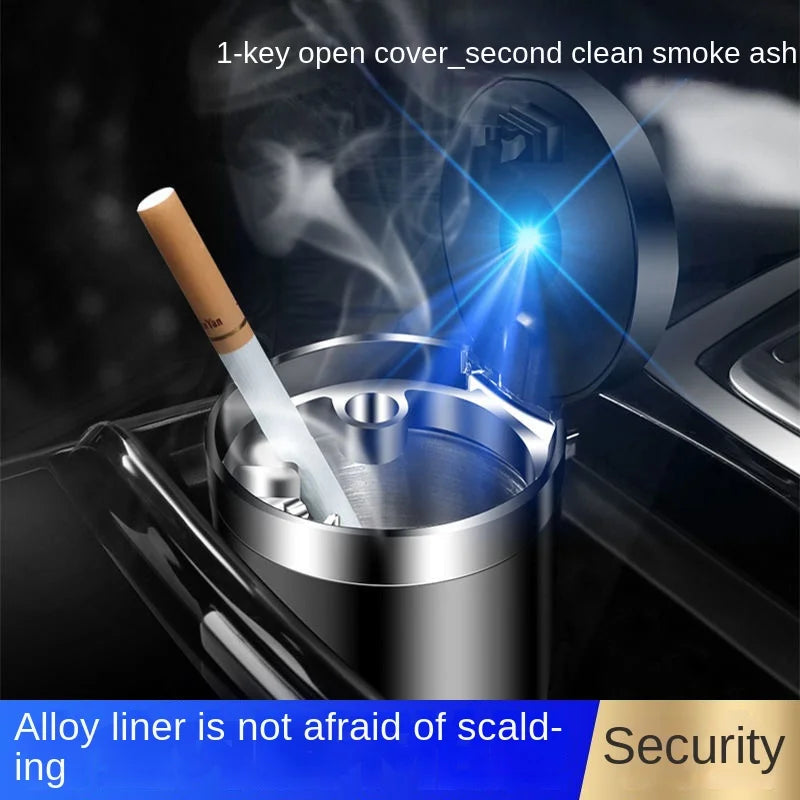 Portable LED Car Ashtray Smoke Cigarette Holder Cup with Light