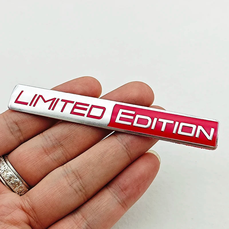 Limited Edition 3D Aluminum Car Emblem Badge Sticker for Trunk Fender Motorcycle