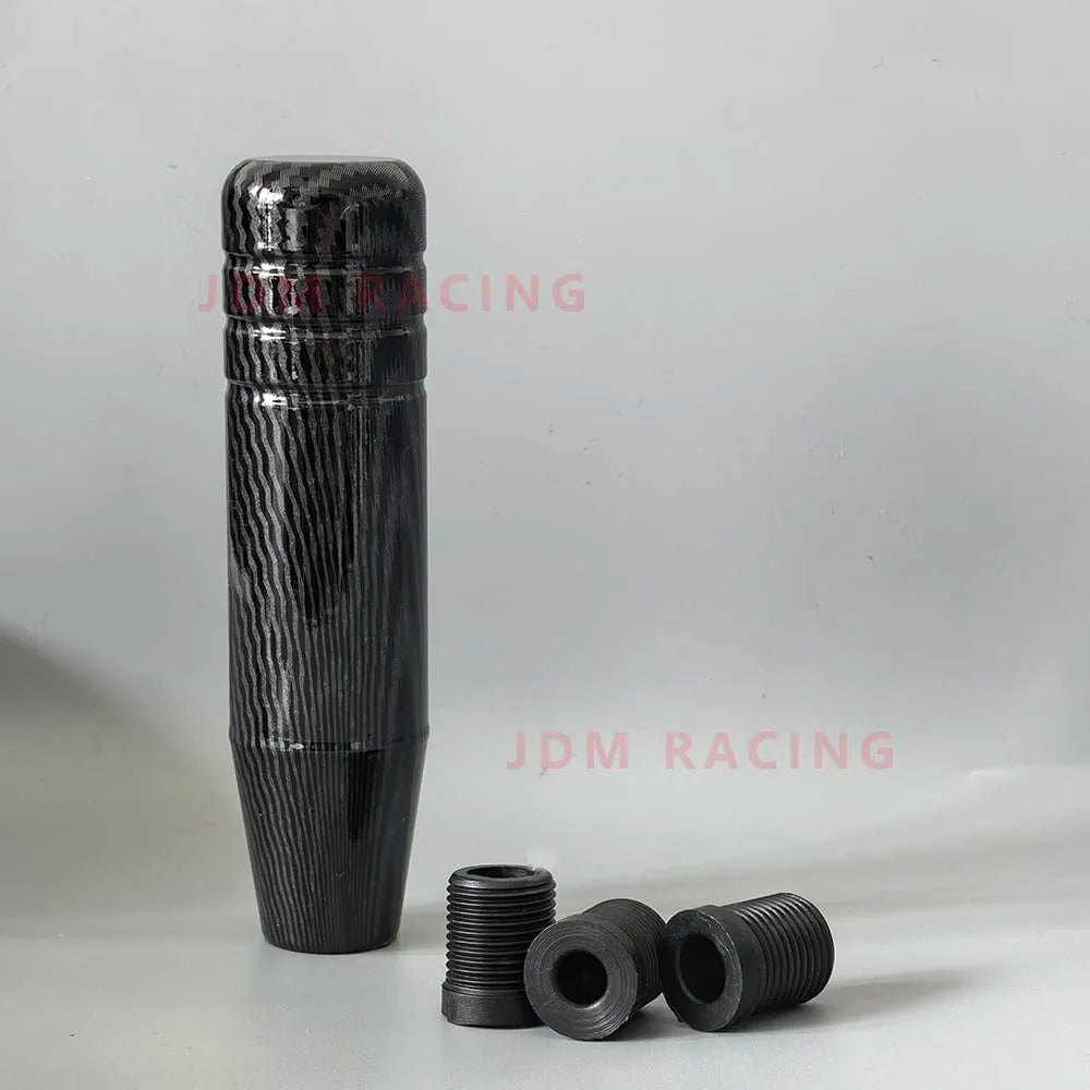 9cm/13cm Carbon Fiber Gear Shift Knob Extended Manual Shifter Aluminum Car