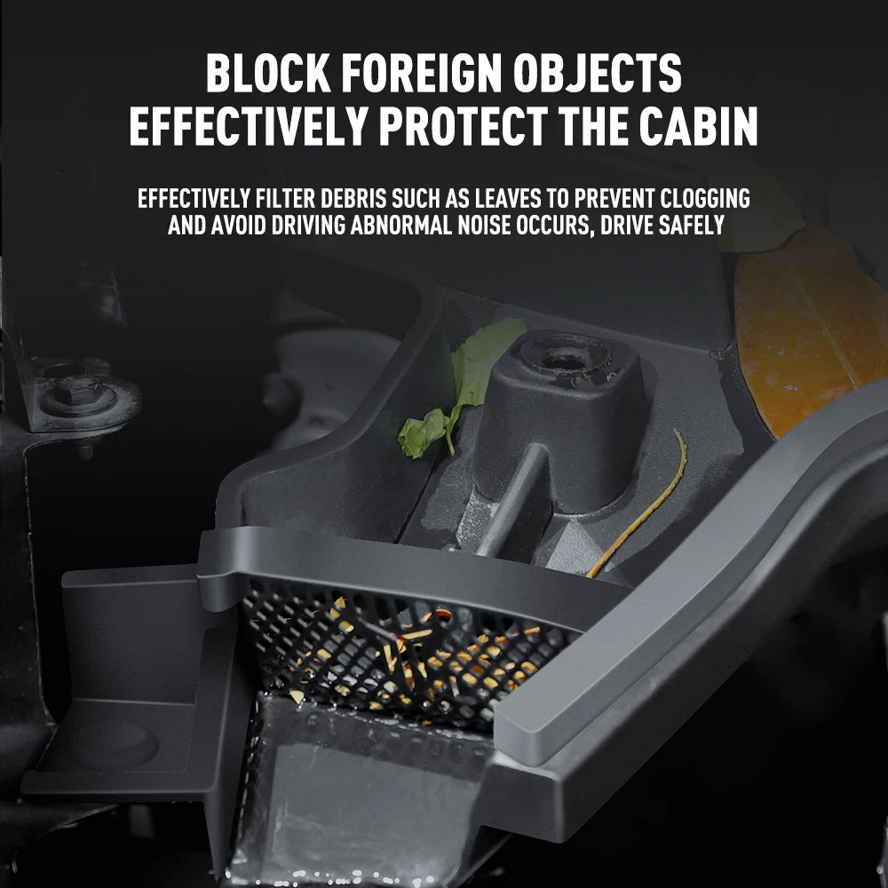 Front Cabin Cover Water Stop Debris Filter Guard for Tesla Model Y 2021-2024