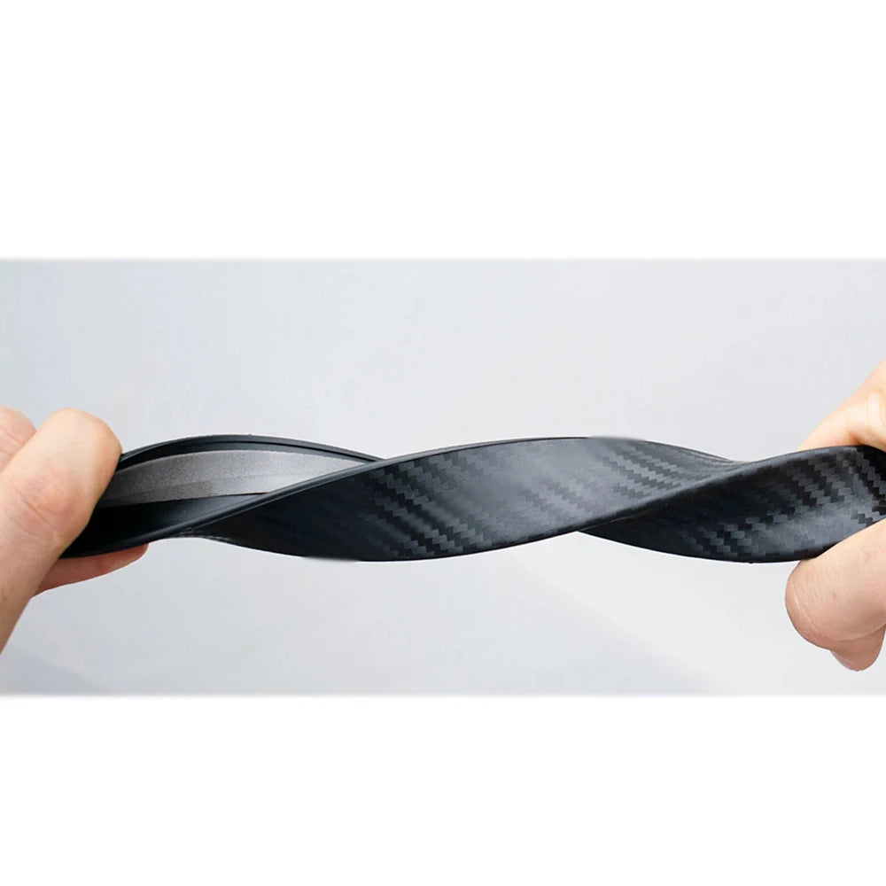 Universal Carbon Fiber Pattern Wheel Arch Fender Flare Protector 73cm