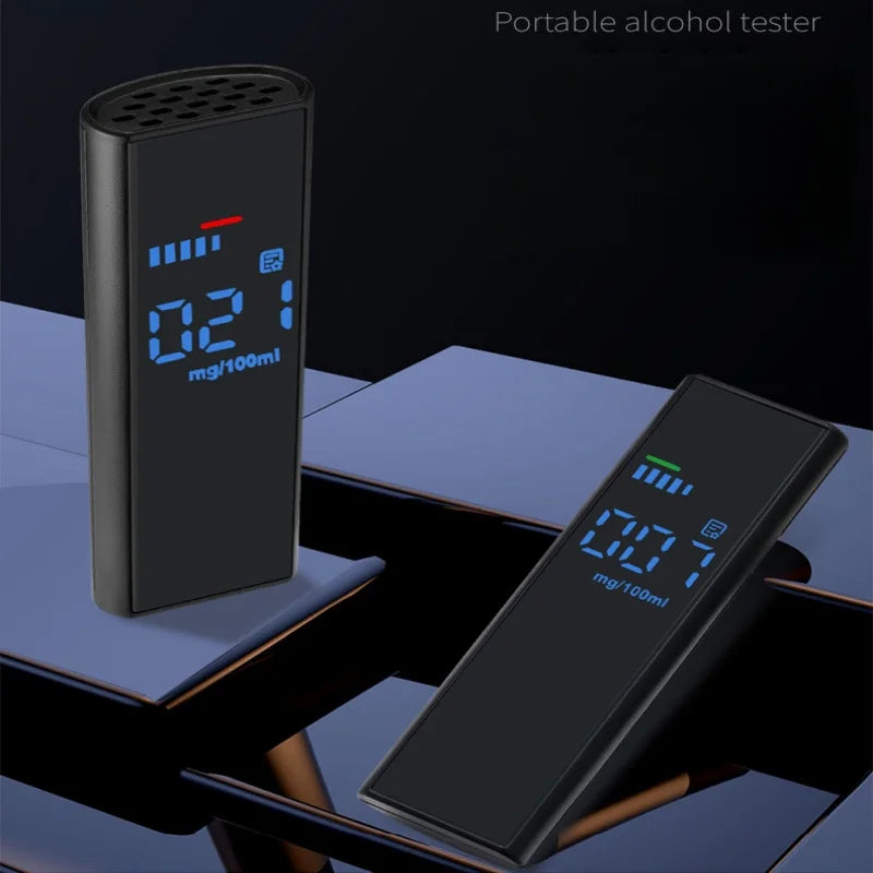 Digital Alcohol Breathalyzer LCD Display Rechargeable Breath Alcohol Tester
