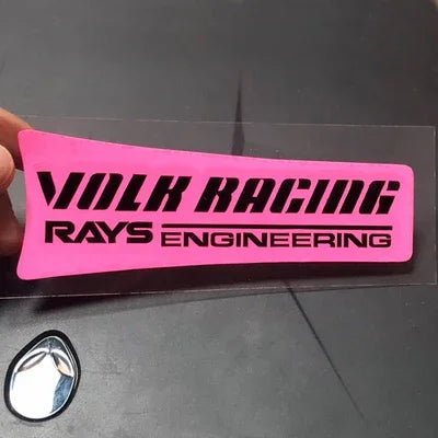 VOLK Racing Wheel Sticker Decal Gold Pink Red Green Yellow for 17 18 19"