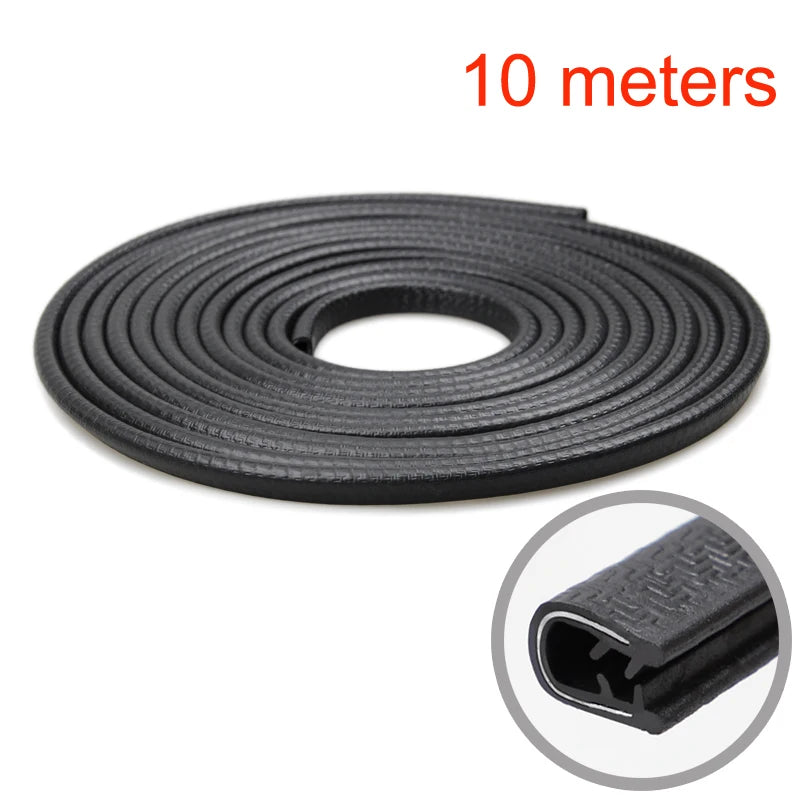 Universal Car Door Edge Protector Strip Door Guard Trim for Doors, Trunk & Hood