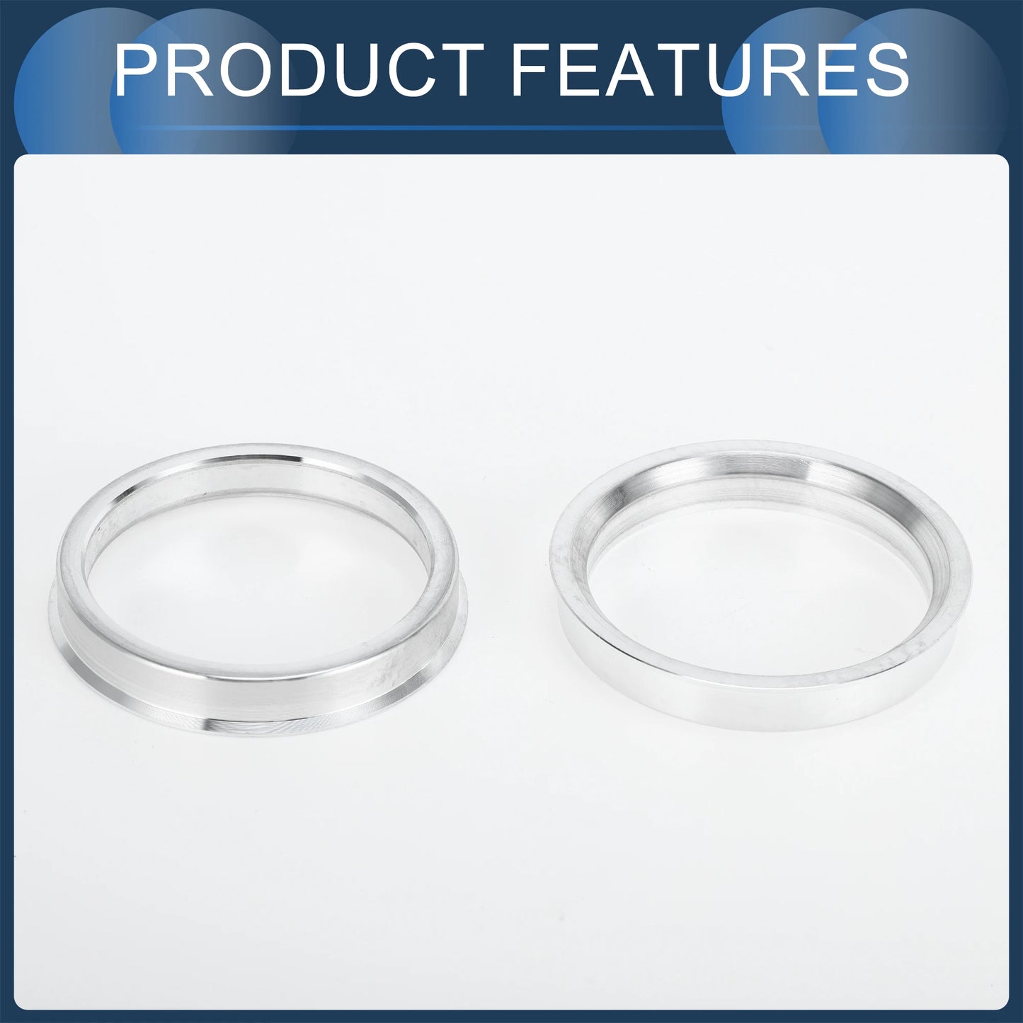 UXCELL 4Pcs Hub Centric Rings Wheel Centering Rings 56.1-64.1mm OD