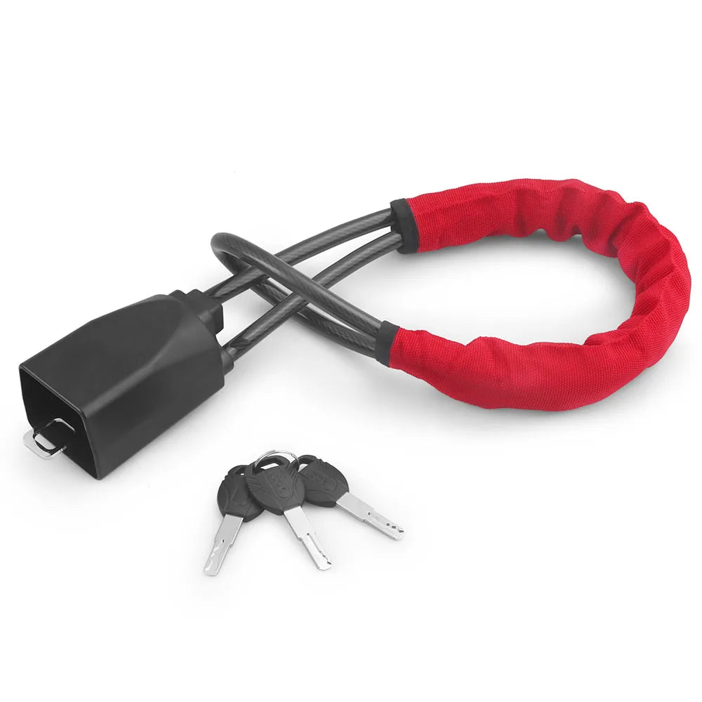 Universal Steering Wheel Lock Anti-Theft Device Steel Cable for Car SUV Truck RV