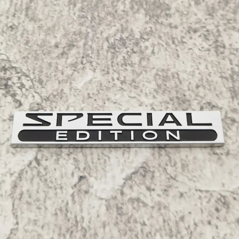 2PCS 3D Zinc Alloy Special Edition Car Fender Badge Emblem Trunk Decal Sticker