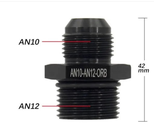 Universal 6AN AN6 to M10 M12x1.25/1.5 AN6 TO m16 M14x1.5 AN6 TO 1/4 3/8 1/2 npt