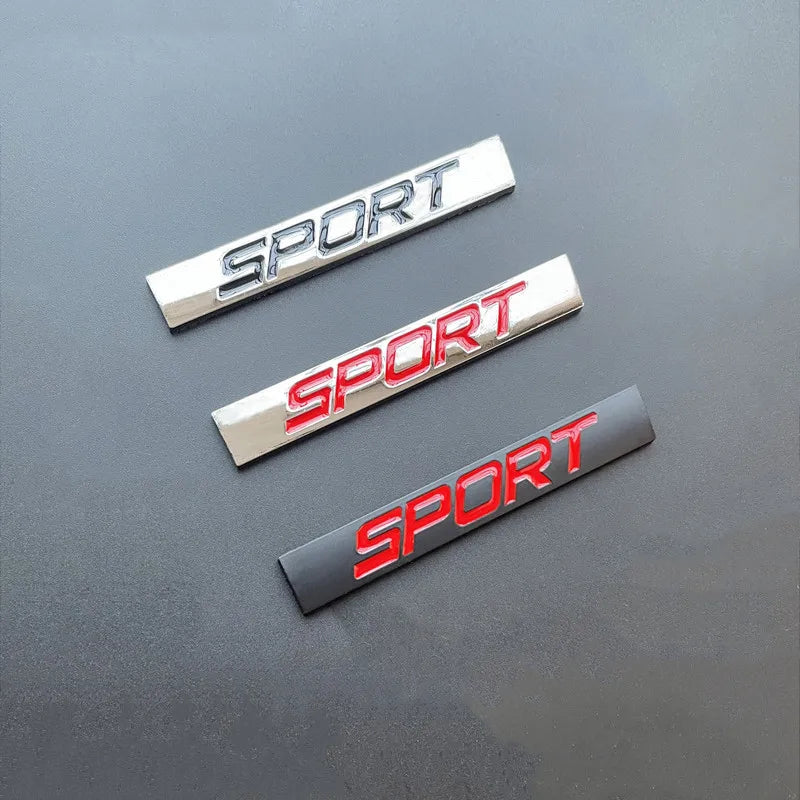 3D Black Chrome Sport Car Emblem Badge Sticker for Toyota Honda Nissan VW Audi