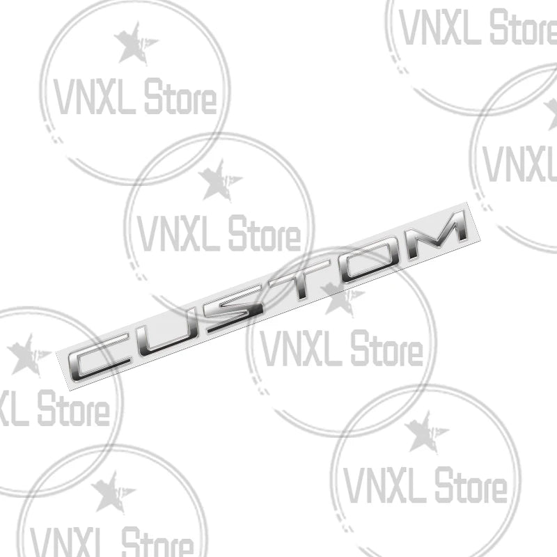 3D Metal Alloy Transit Custom Badge Emblem Sticker for Ford Van Camper Trunk