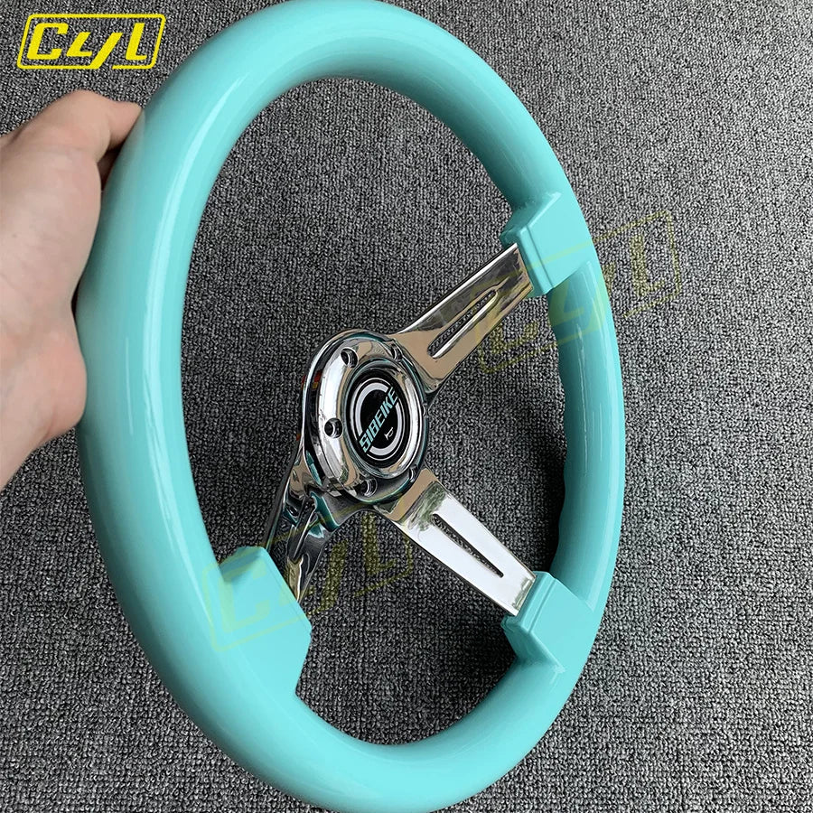 CYL JDM 14" 350mm ABS Deep Dish Racing Drift Steering Wheel Universal Car