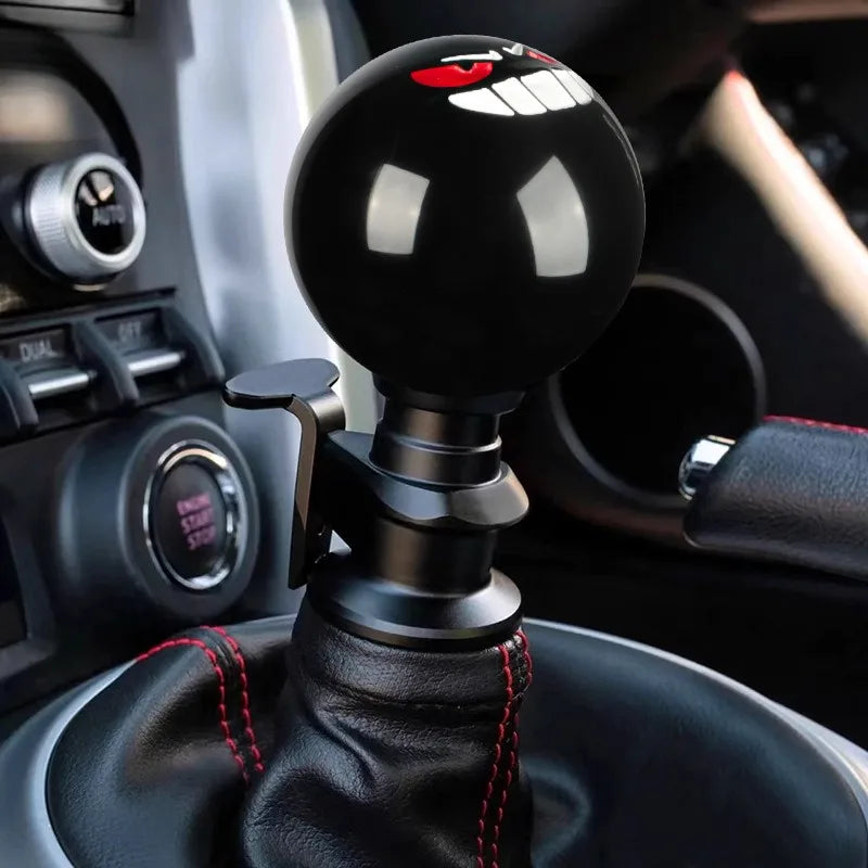 JDM Ghost Smile Face Ball Gear Shift Knob Manual Shifter 3 Adapters