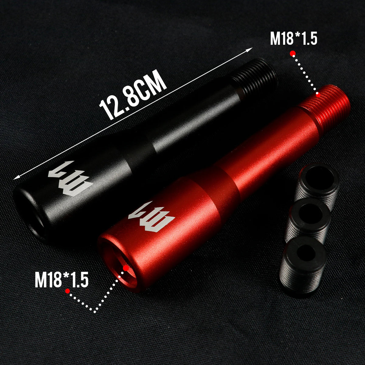 LW Aluminium Gear Shift Knob Extender M12x1.25 M10x1.5 M10x1.25 M8x1.25