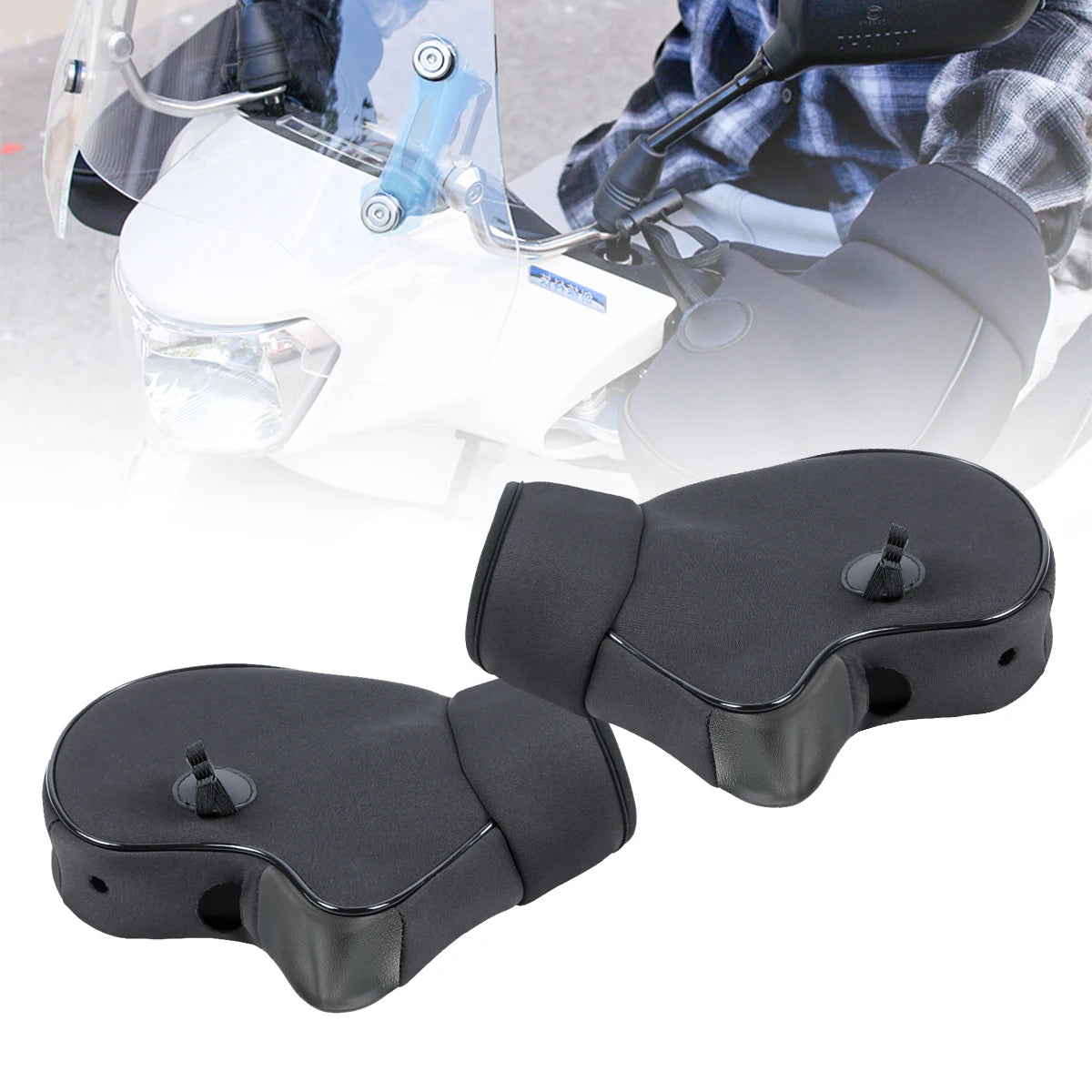 Motorcycle Handlebar Muffs Winter Warm Gloves Rainproof Hand Covers Scooter ATV