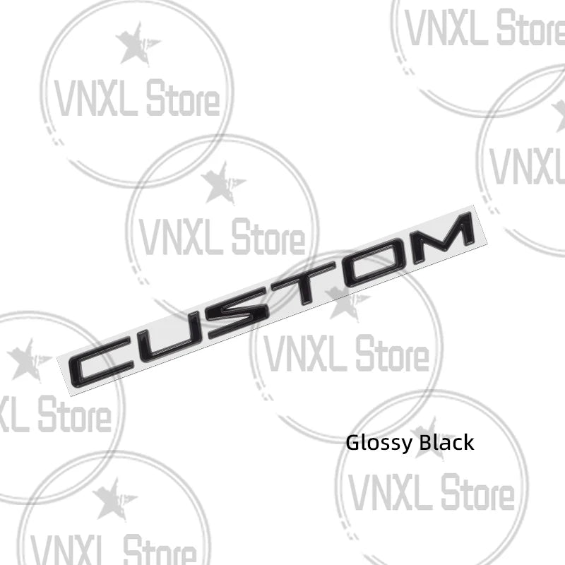 3D Metal Alloy Transit Custom Badge Emblem Sticker for Ford Van Camper Trunk