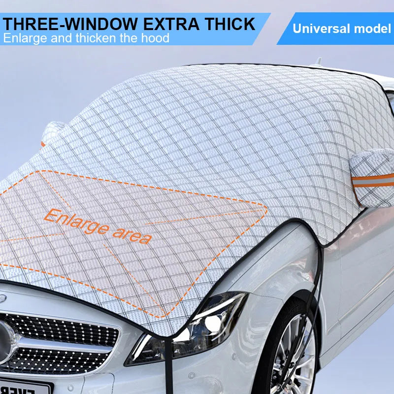 SEAMETAL Car Windshield Snow Sun Shade Waterproof UV Front Window Cover