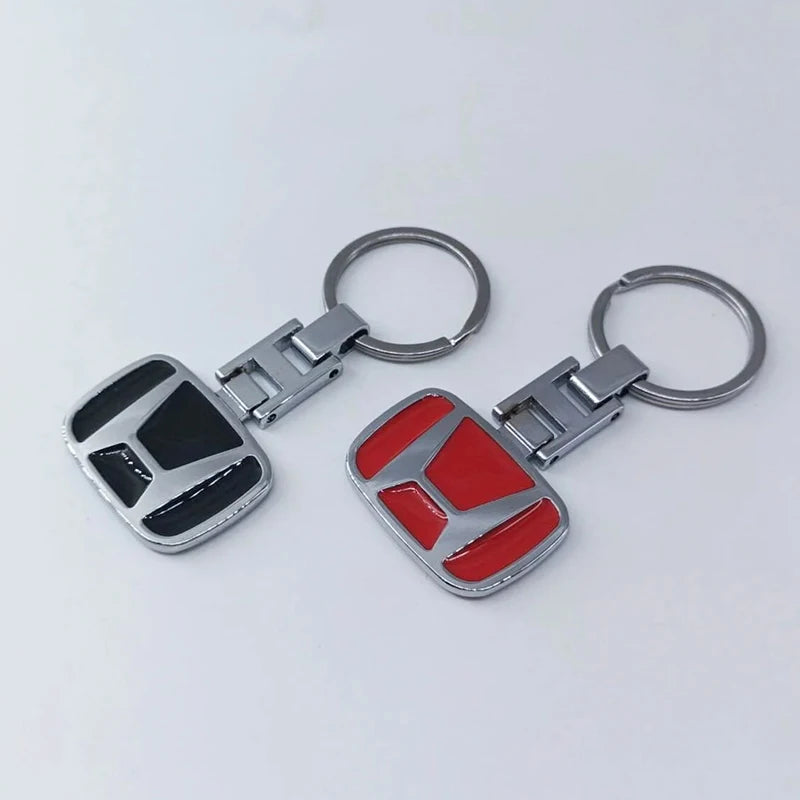 Car Logo Metal Keychain Key Ring Auto Key Holder for Honda Civic Accord CRV
