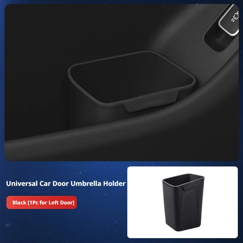 Silicone Car Door Storage Box Trash Can Umbrella Organizer Auto Accessories
