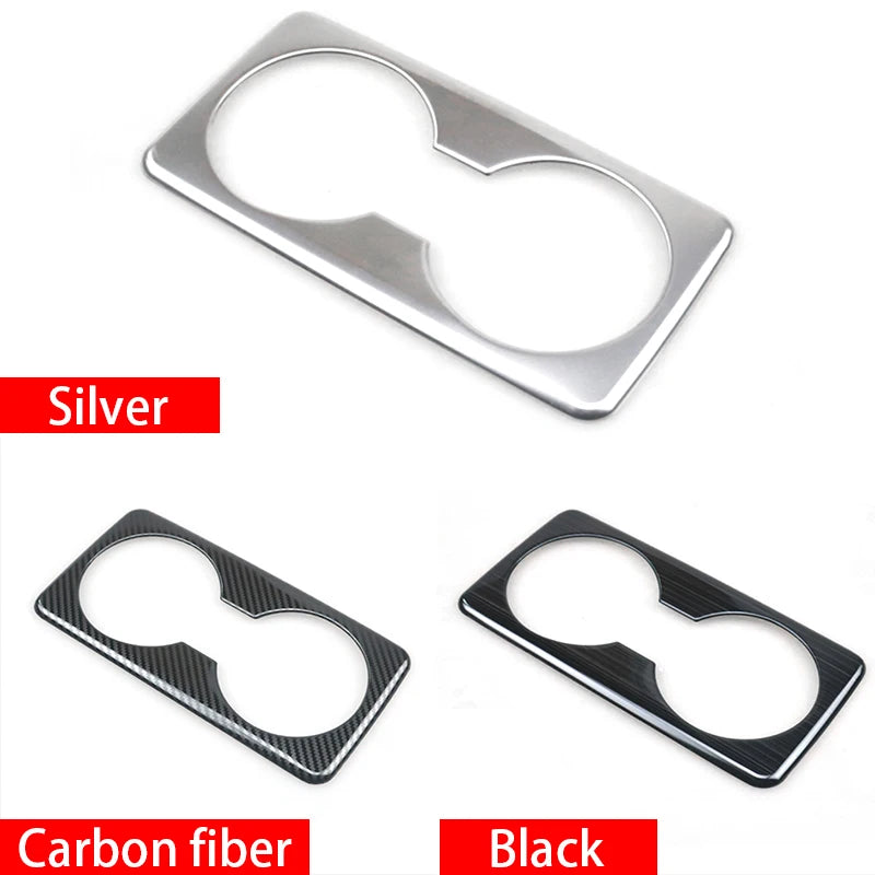Stainless Steel Rear Seat Cup Holder Frame Trim for Mazda 3 BP & CX-30 2019–2023
