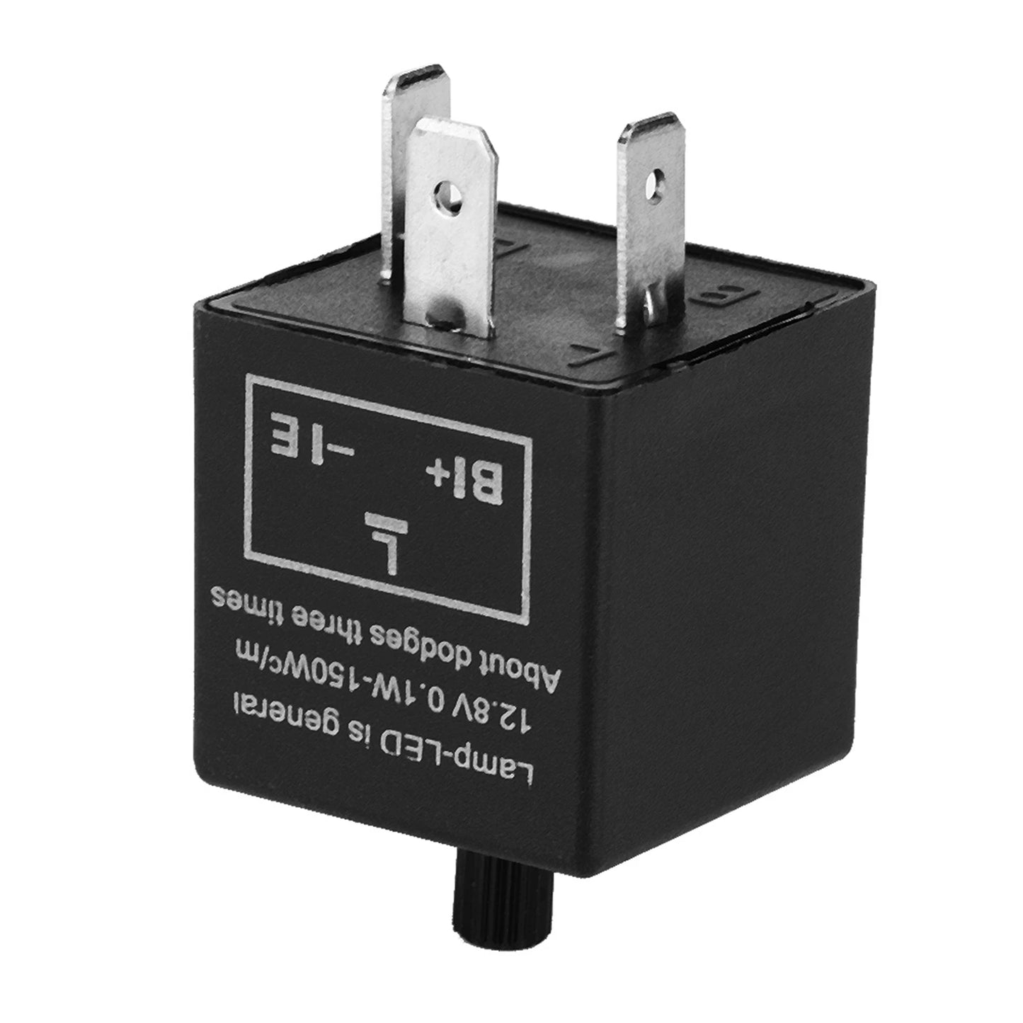 12V 3-Pin Adjustable LED Turn Signal Flasher Relay Electronic Blinker Relay Fix