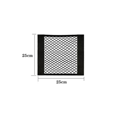 Universal Car Seat Back Organizer Mesh Net Pocket Elastic Trunk Storage Bag