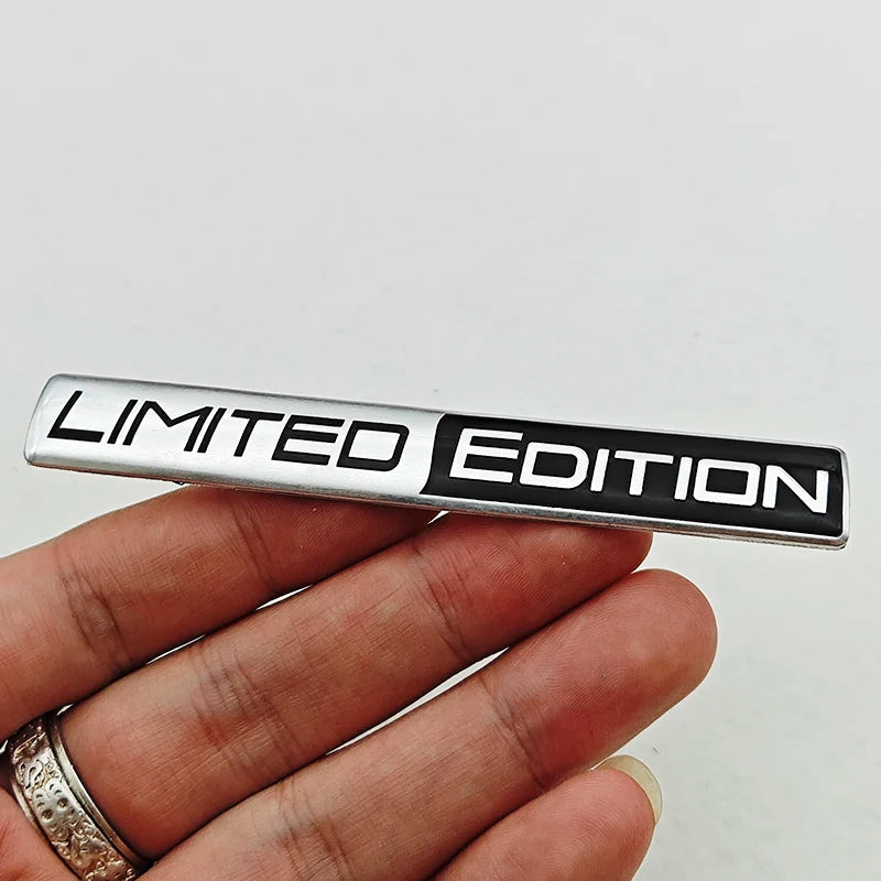 Limited Edition 3D Aluminum Car Emblem Badge Sticker for Trunk Fender Motorcycle
