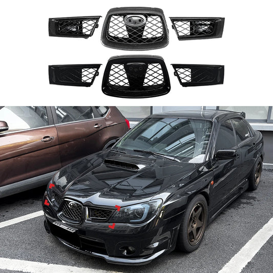 Front Racing Grille for Subaru Impreza WRX & WRX STI 2006–2007