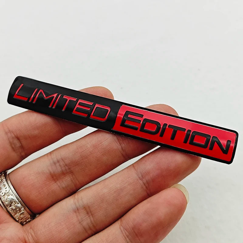 Limited Edition 3D Aluminum Car Emblem Badge Sticker for Trunk Fender Motorcycle