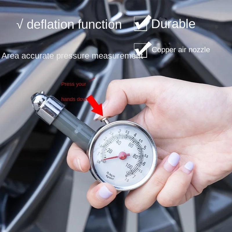 Auto Metal Tire Pressure Gauge Car Truck Tyre Air Pressure Meter