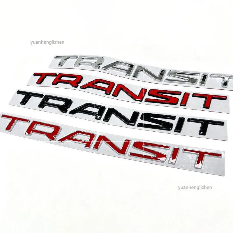 3D Metal Alloy Transit Custom Badge Emblem Sticker for Ford Van Camper Trunk