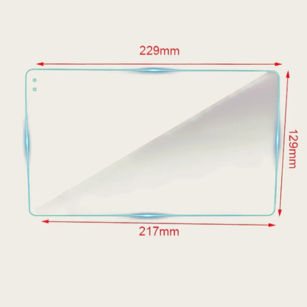 9" Tempered Glass Screen Protector 229x129x217 for TEYES CC2 CC3 Car Radio