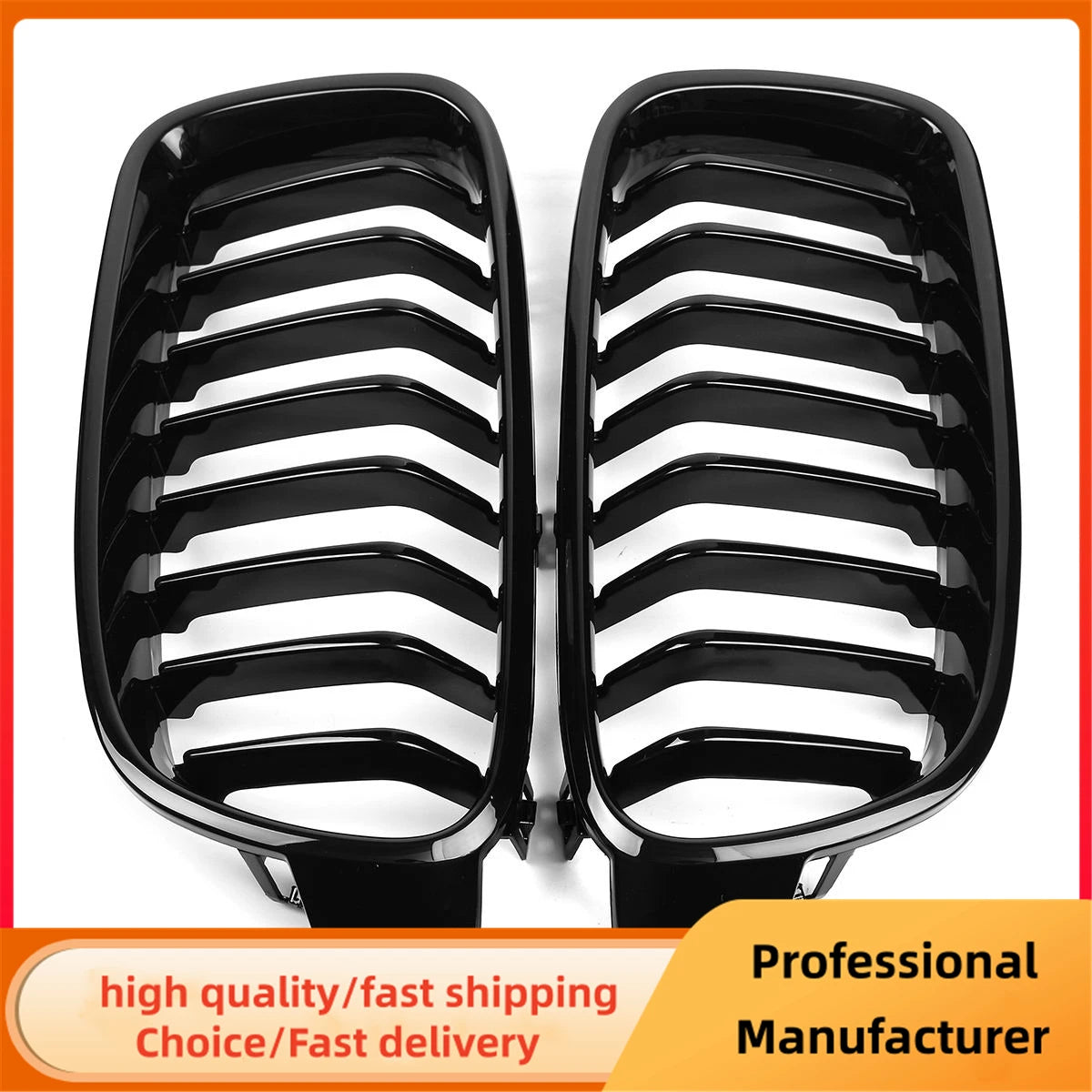 Gloss Black Front Kidney Racing Grille for BMW 3 Series F30 F31 F35 2012–2018