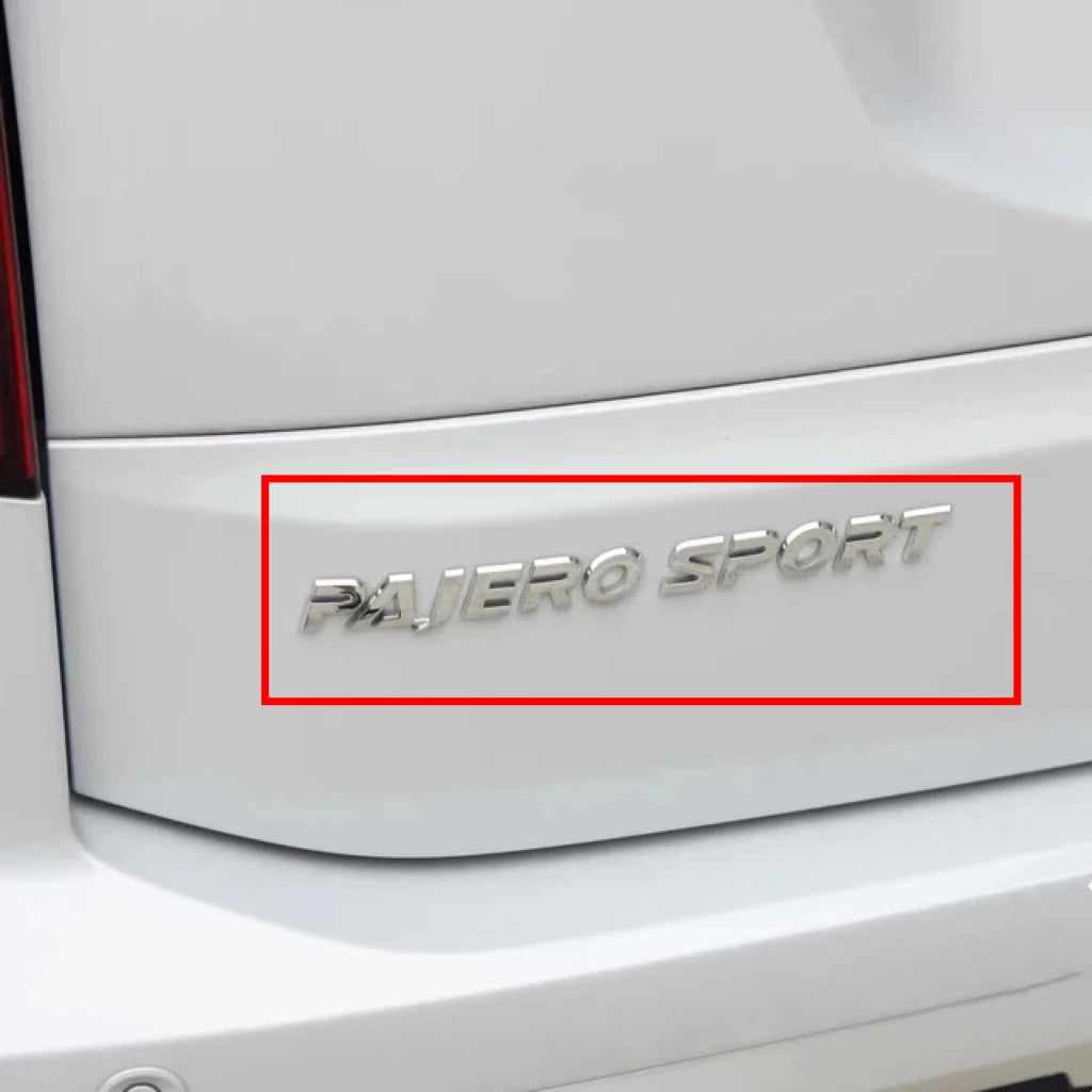 Rear Tailgate Letters Logo Emblem for Mitsubishi Pajero Montero Sport 2016-2024