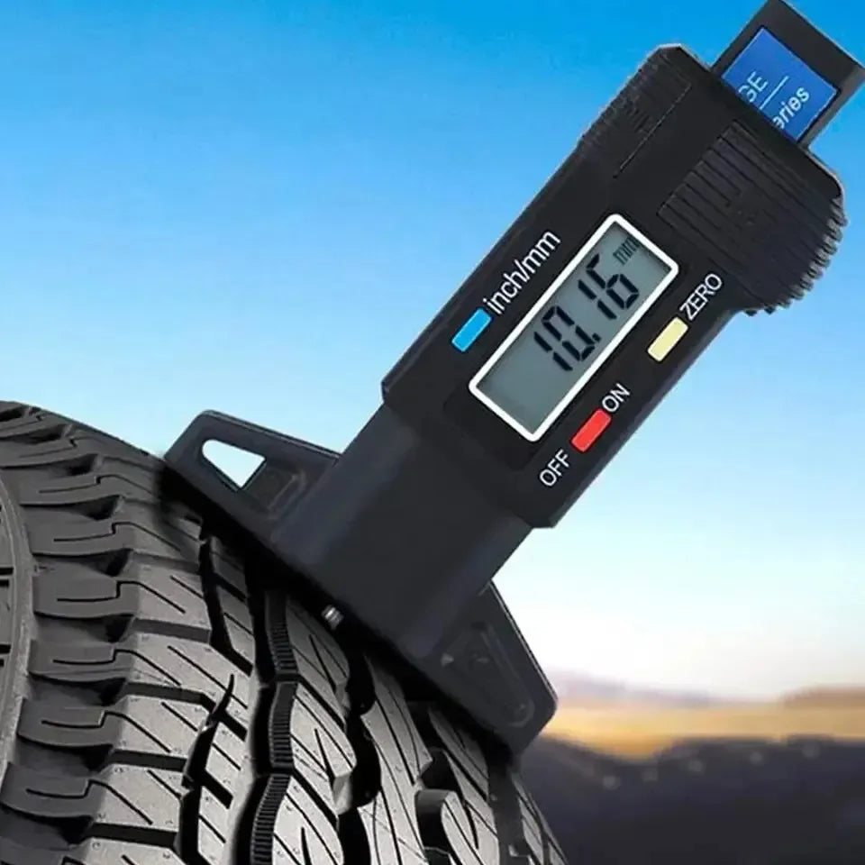 Digital Tire Tread Depth Gauge 0-25mm LCD Depth Caliper Car Tyre Measure Tool