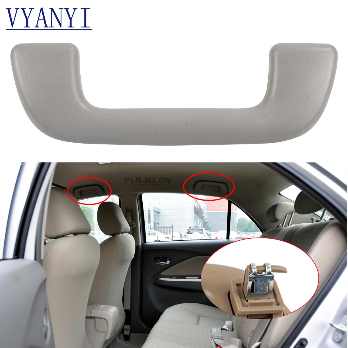 Interior Roof Safety Handle Armrest Pull Handrail for Toyota Corolla Yaris Vios