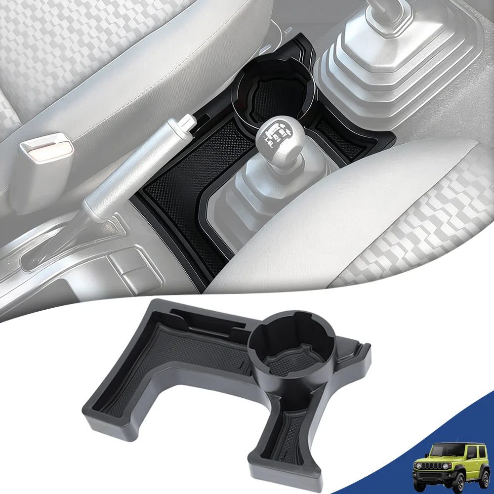 Center Console Gear Shift Storage Box with Cup Holder for Suzuki Jimny 2019–2024