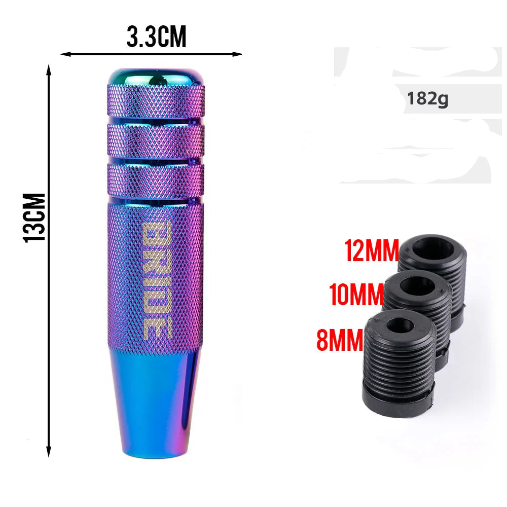 13cm Anti-Skid Aluminium Gear Shift Knob M12x1.25 M10x1.5 M10x1.25 M8x1.25