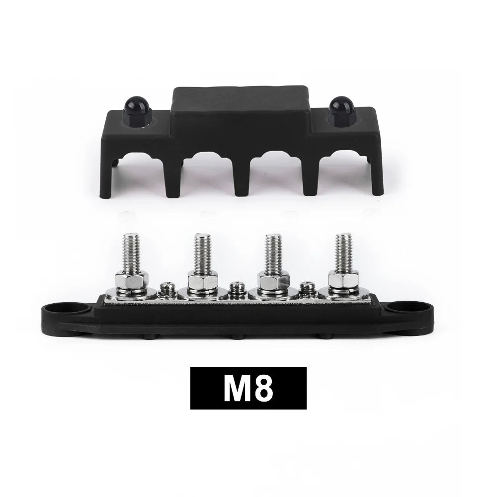 12V/24V/48V 250A Battery Bus Bar Power Distribution Block with Cover