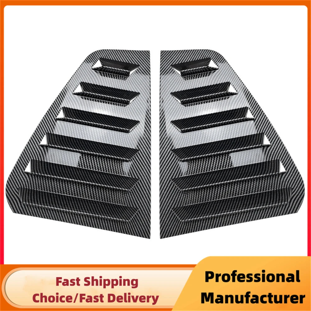 Rear Side Window Louver Trim Spoiler for VW Golf MK5 MK6 MK7 MK7.5 2003–2020