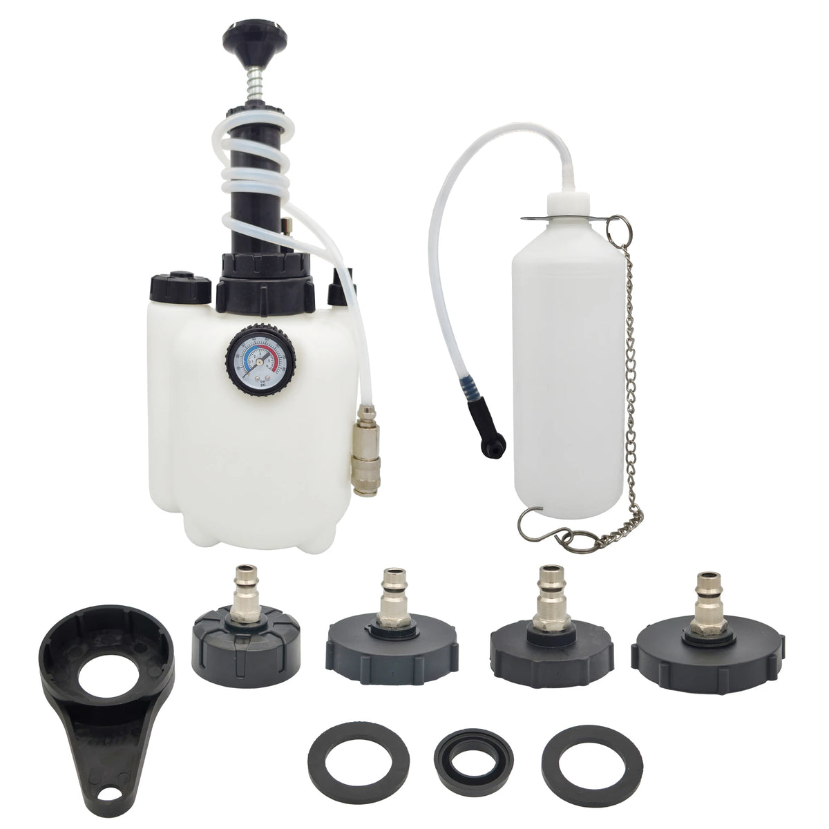 3L Manual Brake Fluid Bleeder Pump with Voltage Display Car Motorcycle Tool